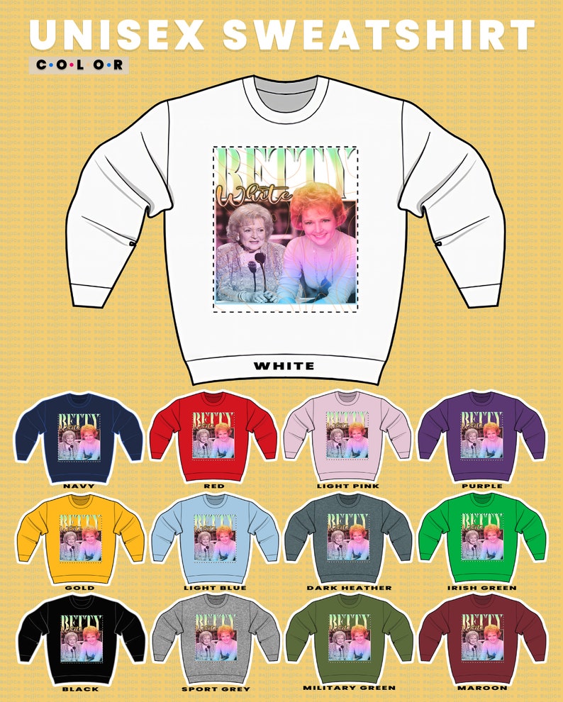Betty White Golden Girls Tee, The Proposal Actress Sweatshirt, Vintage Homage Fan Gift - Image 3