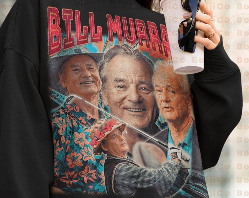 Bill Murray Retro 90s Hoodie, William James Homage Sweatshirt, Comedian Fan Tee - Image 2