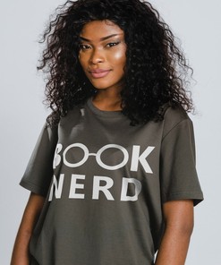 Book Nerd Unisex Tee - Funny Tee for Book Lovers or Reader, Ideal Gift for Book Lovers, Readers or for Him or Her