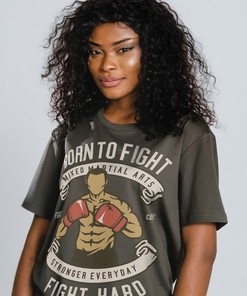 Boxer Workout Unisex Tee - Born to Fight Tee for Boxers, Great Boxing Coach Tee, Funny Boxing Shirt or Boxing Gift