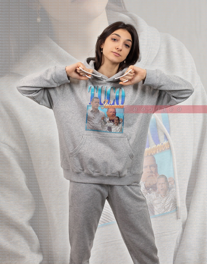 Breaking Bad Tuco Hoodie - RETRO TUCO SALAMANCA Salamanca Shirt with Mike and Saul Tee - Image 4