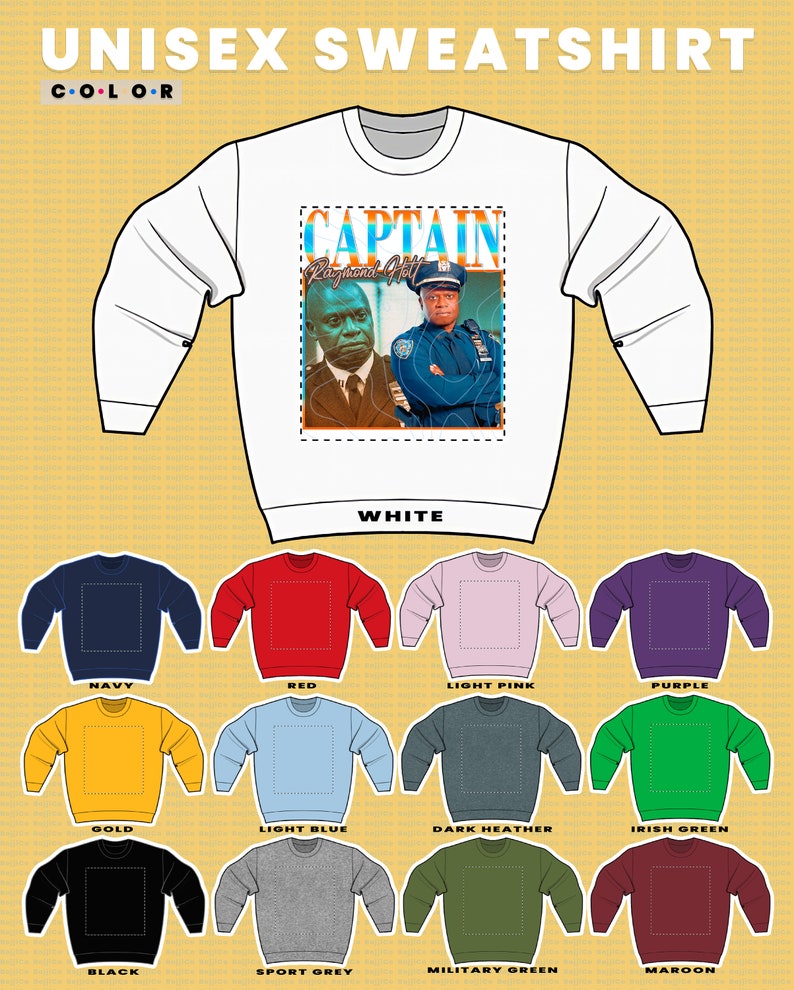 Brooklyyn 99 Captain Holt Unisex SweatShirt - Homage Fan Tees for Nine-Nine Fans - Image 3