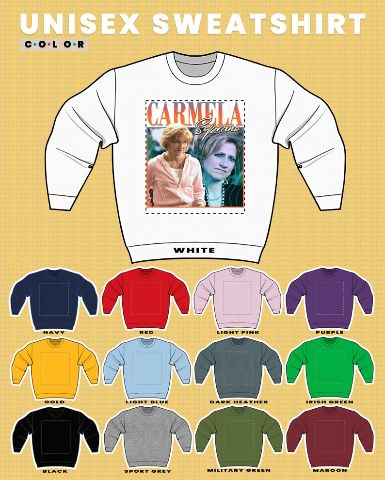 Carmela Sirco Gangster Unisex Sweatshirt - Goodfellas Sweater for Mafia Fans - Image 3