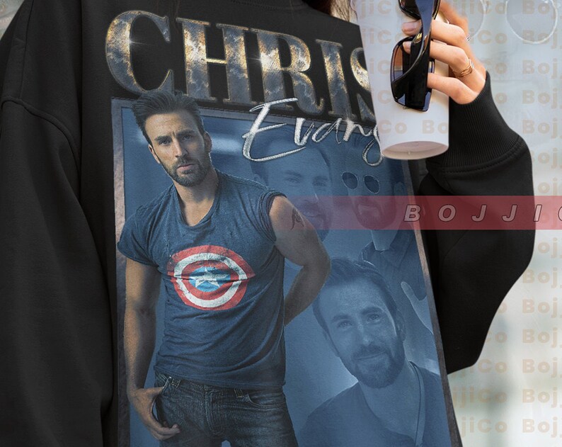 Casual Chris Evans Inspired Sweatshirt - Roger Stev3 Vintage 90s Tee Shirt for Fans - Image 2