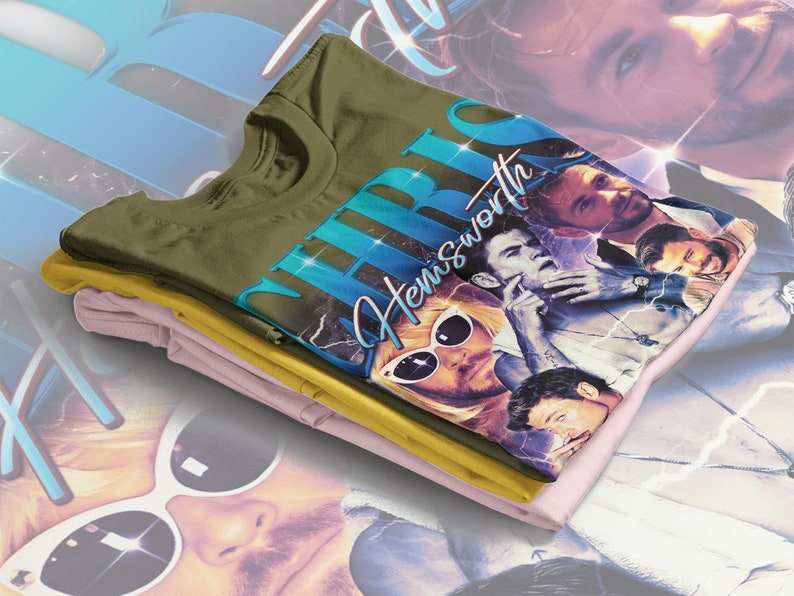 Chris Hemsworth Gift for Fans, Retro Tee, Vintage Shirt, Hemsworth Fan Tshirt - Image 4