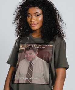 Chris Pratt Hip-Hop Shirt - Funny Forklift Certified Tee