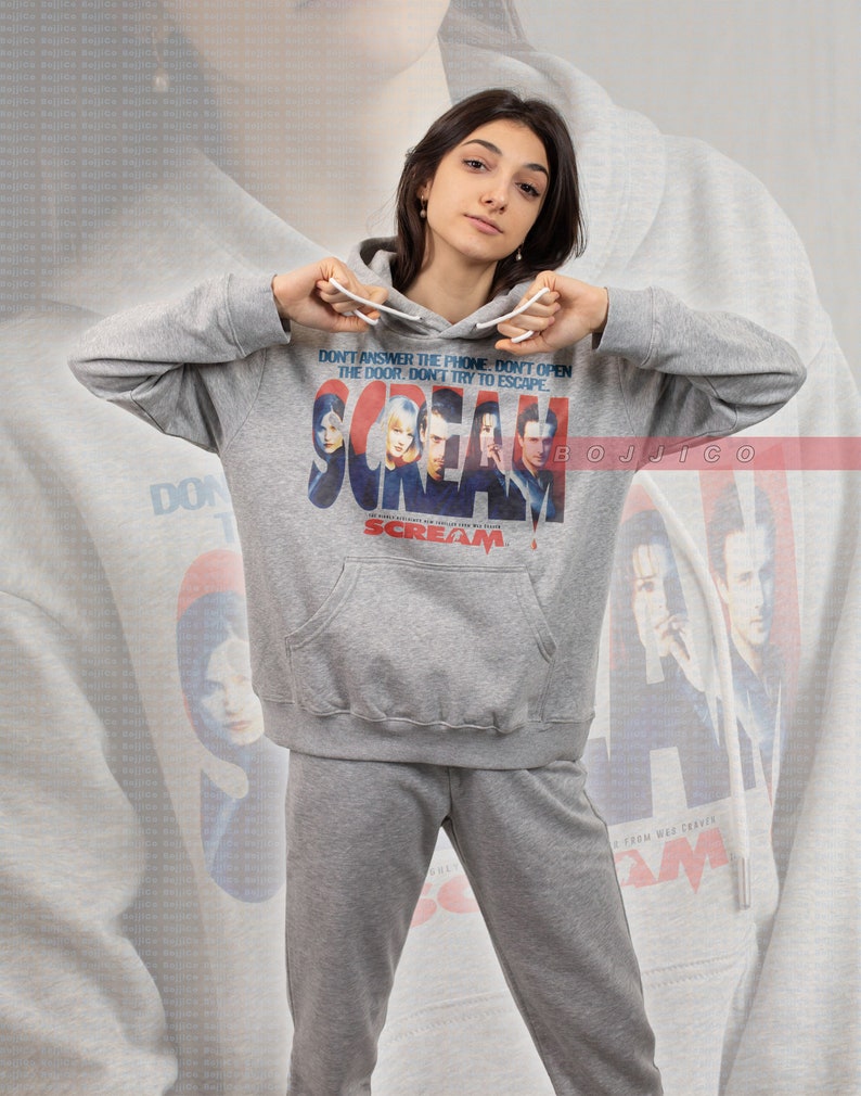 Classic Movie Scream Sweatshirt, Retro Unisex Stu Macher Shirt, Homage Fan Gift - Image 4