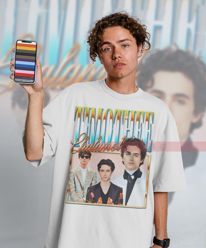 Classic Timothee Chalamet 90s Shirt - Kingg Homage Tee - Movie Fans Gift - Image 3