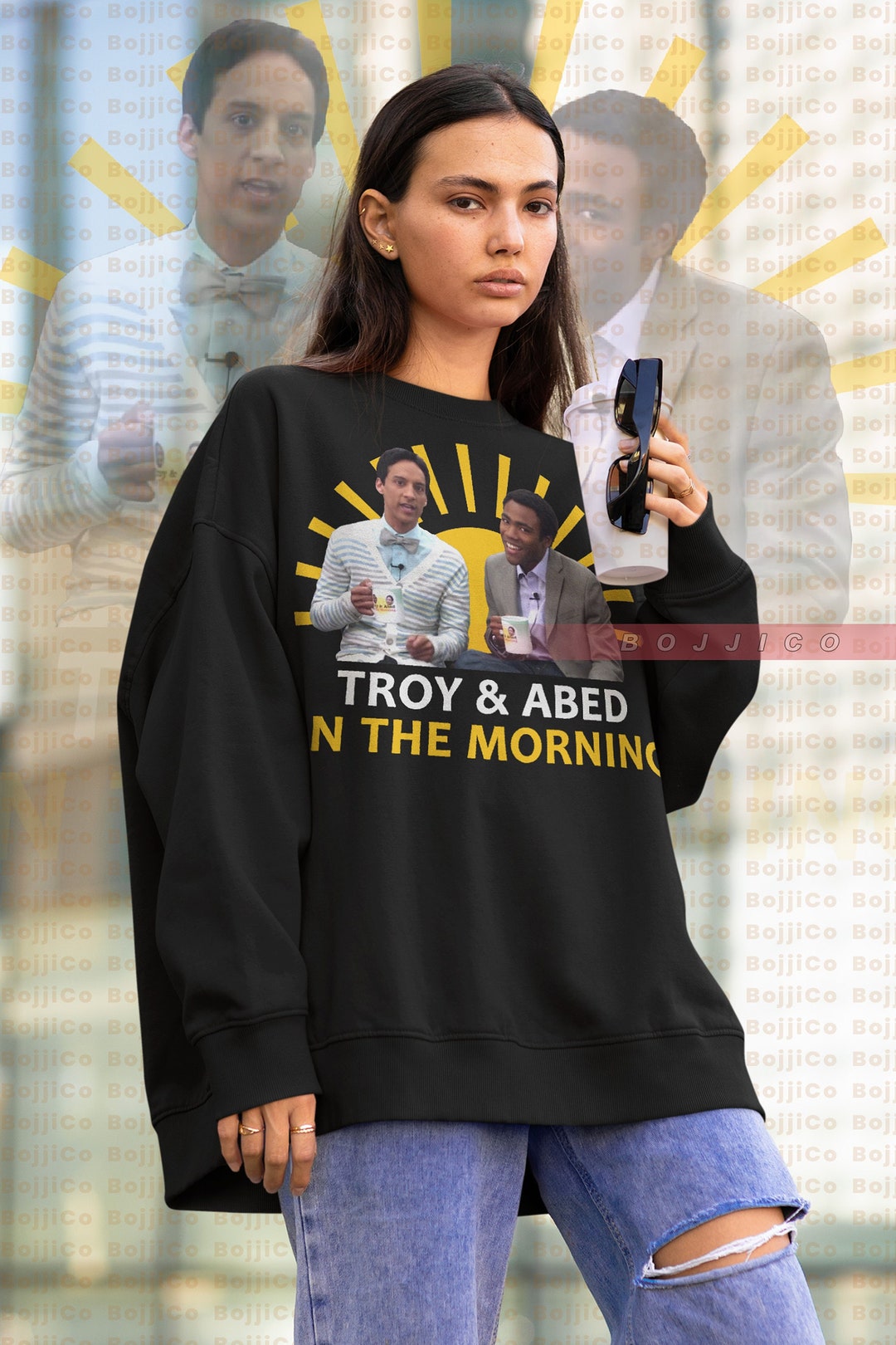 Classic Troy Abed Sweatshirt - American Sitcom Fan Homage Sweater
