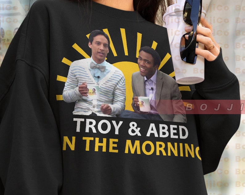 Classic Troy Abed Sweatshirt - American Sitcom Fan Homage Sweater - Image 2