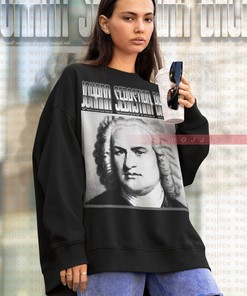 Classical Music Artist Sweater - Unisex J.S Bach Homage Sweatshirt for Fans