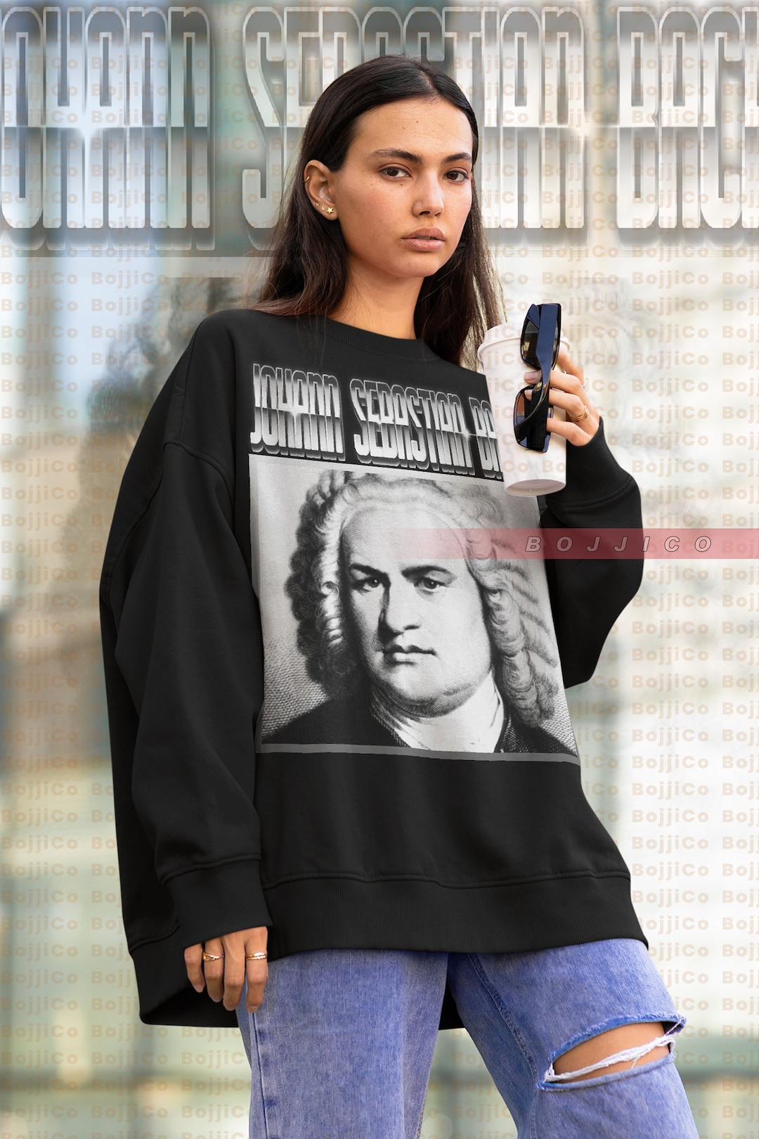 Classical Music Artist Sweater - Unisex J.S Bach Homage Sweatshirt for Fans