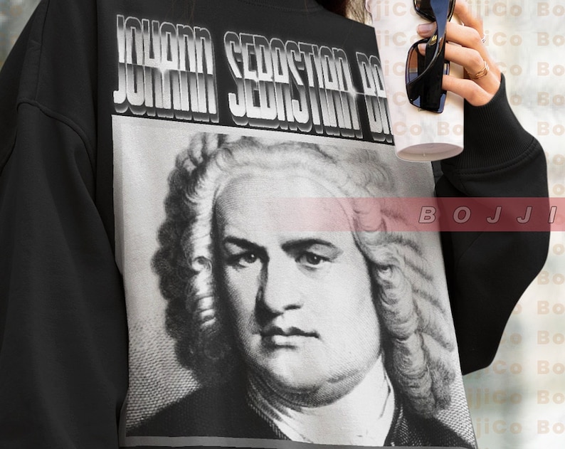 Classical Music Artist Sweater - Unisex J.S Bach Homage Sweatshirt for Fans - Image 2