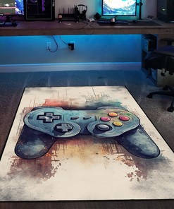 Create a Unique Gaming Space with Personalized Shufflezone Game Controller Carpet for Boy's Bedroom