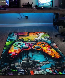 Custom Gaming Rugs for Boys Room with Personalized Area Rug