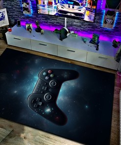 Customizable Gaming Rug for Boys Room with Unique Shufflezone Game Carpet
