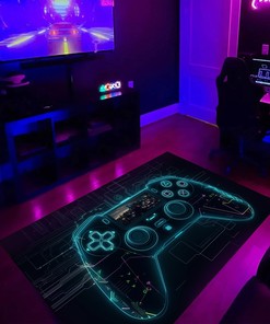 Customize Your Game Room Themed Area Rugs - Gamer Rug for Bedroom - Suitable for Home Decoration