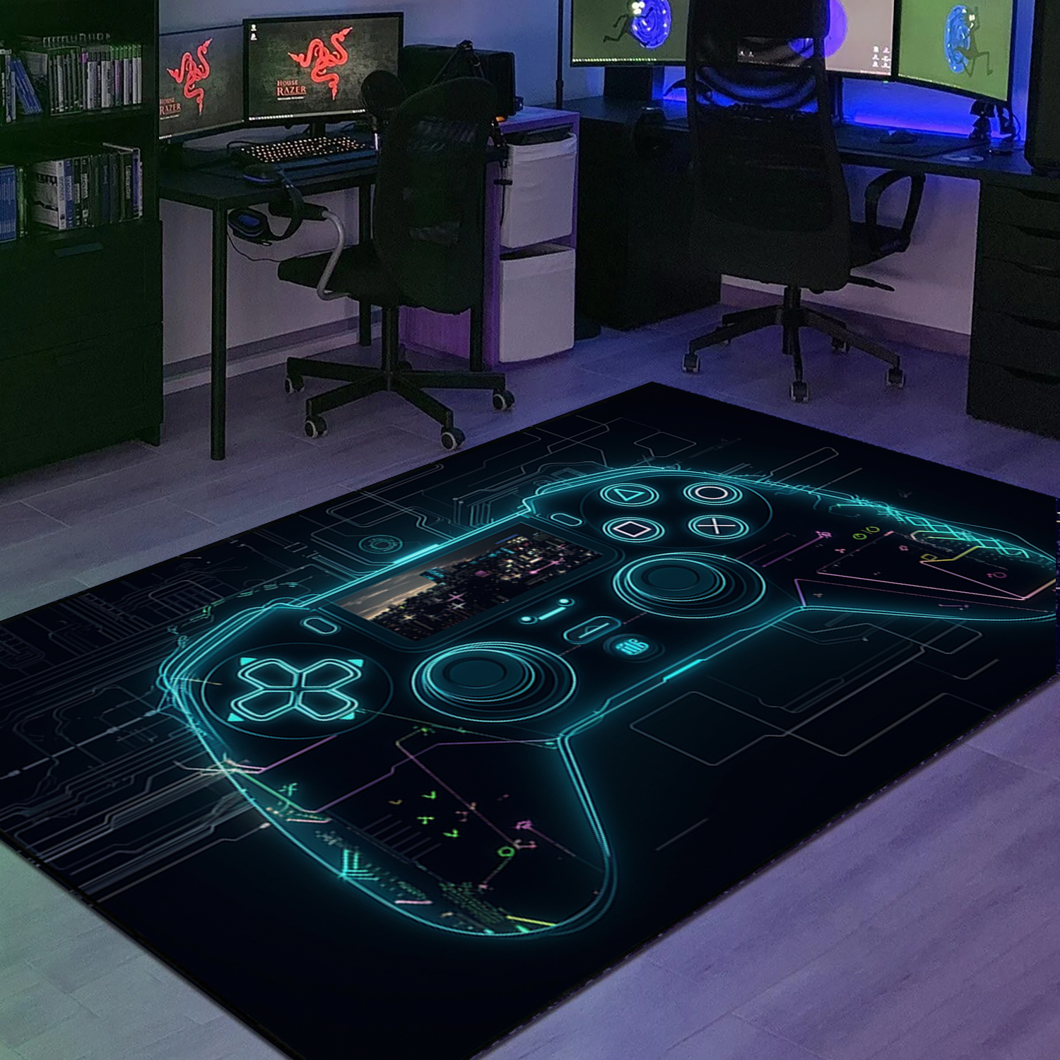 Customize Your Game Room Themed Area Rugs - Gamer Rug for Bedroom - Suitable for Home Decoration - Image 2