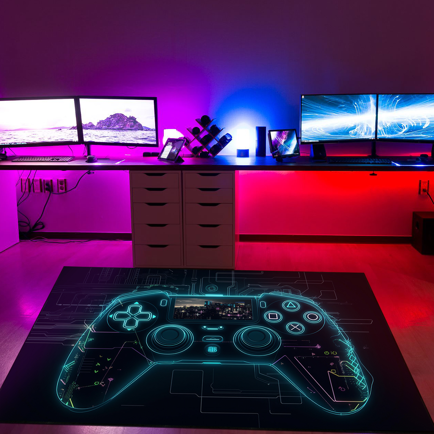 Customize Your Game Room Themed Area Rugs - Gamer Rug for Bedroom - Suitable for Home Decoration - Image 4