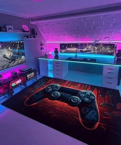 Customized Game Room Area Rugs for Boys Room - Personalize with Your Name or Quotes - Suitable for Home Decoration