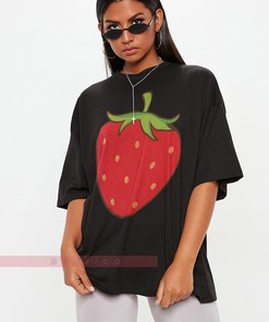 Cute Strawberry Graphic T-Shirt - Perfect for Spring and Summer Time