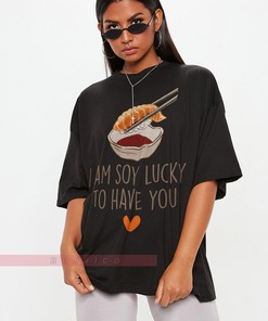 Cute Valentine's Day Soy Tee for Her or Him, Romantic & Anniversary Gift for Fans
