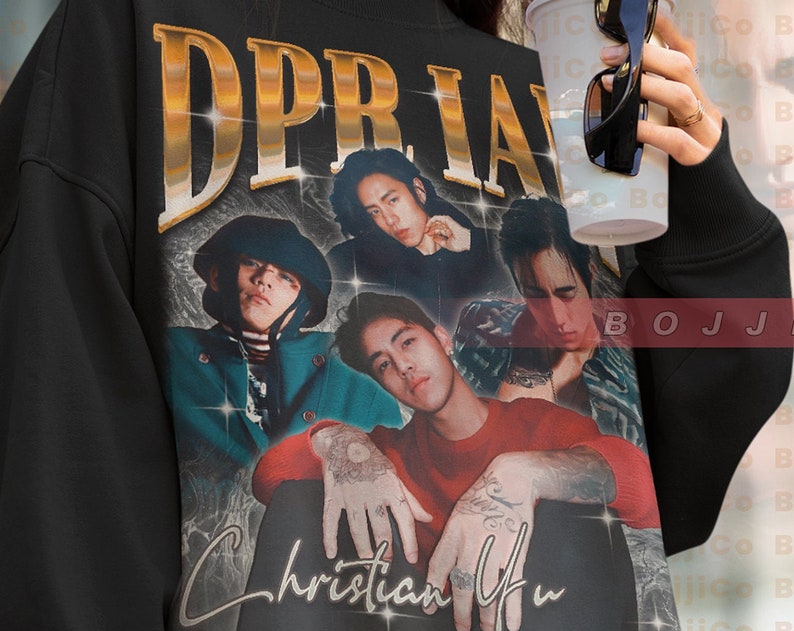 DPR LIVE Cream Hong Sweatshirt, Korean Singer Ian Homage Fan Made Sweater - Image 2