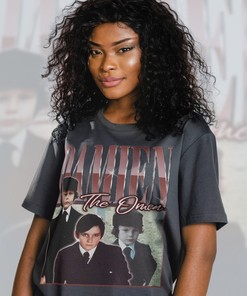 Damien The Omen Vintage Tee, Jonathan Scott-Taylor Retro Homage Horror Shirt for Fans
