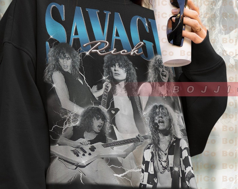 Def Leppard's Rick Savage Quote Tee, Vintage Sweatshirt, Classic Homage Hoodie, Retro 90s Sweater - Image 2