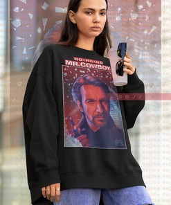 Die Hard HANS GRUBER Hohoho Sweatshirt, Nakatomi Plaza Sweater with British Actor Alan Rickman and John McClane