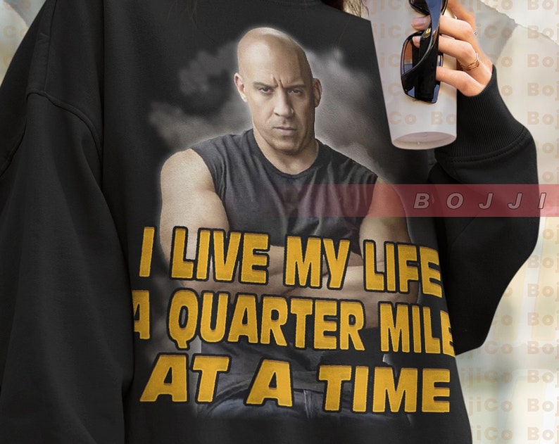 Dominic Toretto 90's Vintage Sweatshirt, The Furious Fan Gift Sweater - Image 2