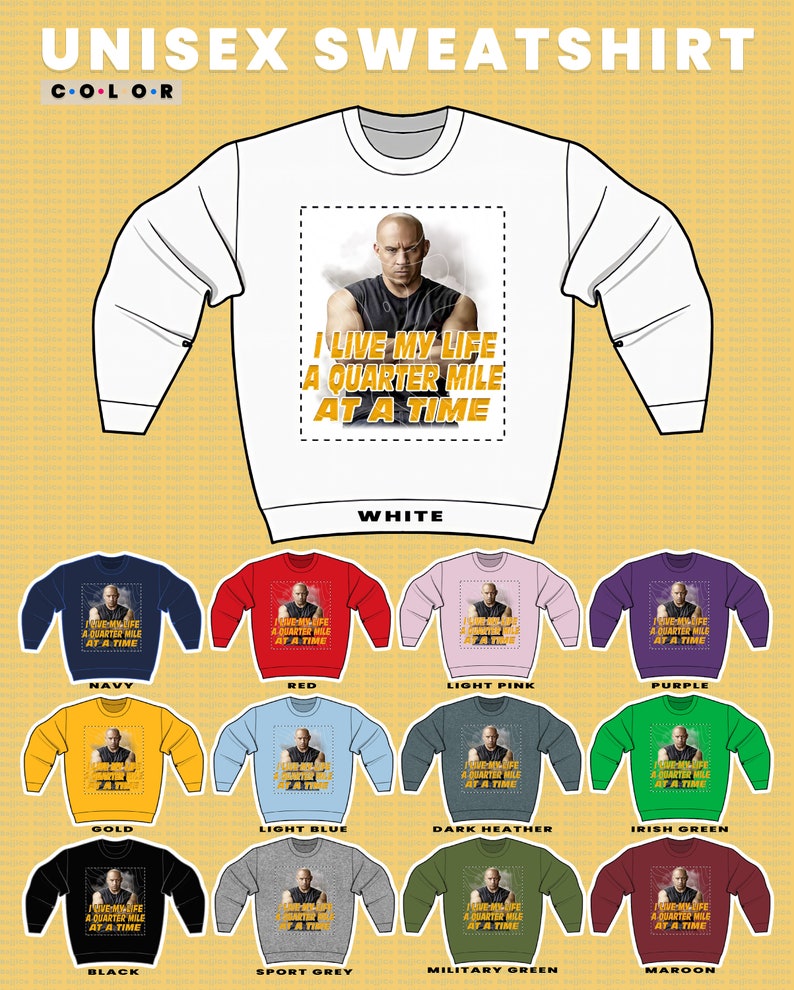 Dominic Toretto 90's Vintage Sweatshirt, The Furious Fan Gift Sweater - Image 3