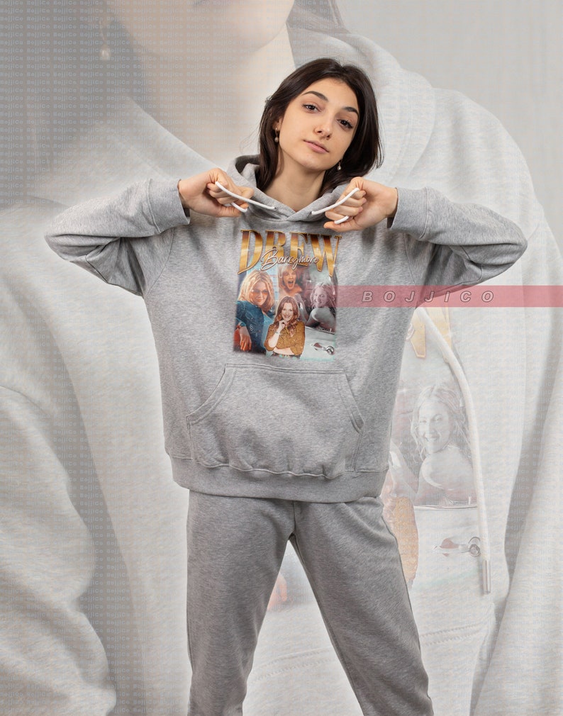 Drew Barrymore Fan Sweater, Vintage Homage Sweatshirt for SCREAM Fans - Image 4