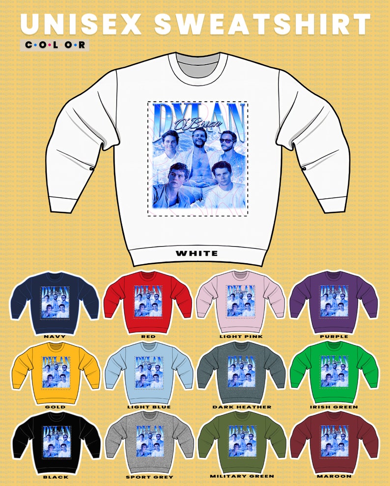 Dylan Rhodes O'Brien Fan Sweatshirt, Vintage Tee for American Actor - Image 3