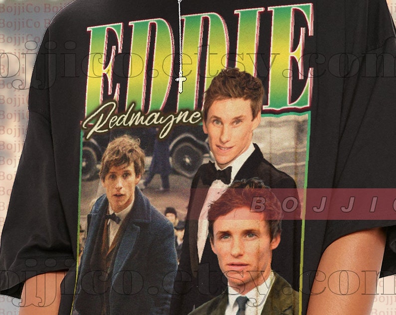 Eddie Redmayne Fan Tee - Vintage and Homage Redmayne Shirt - Image 2