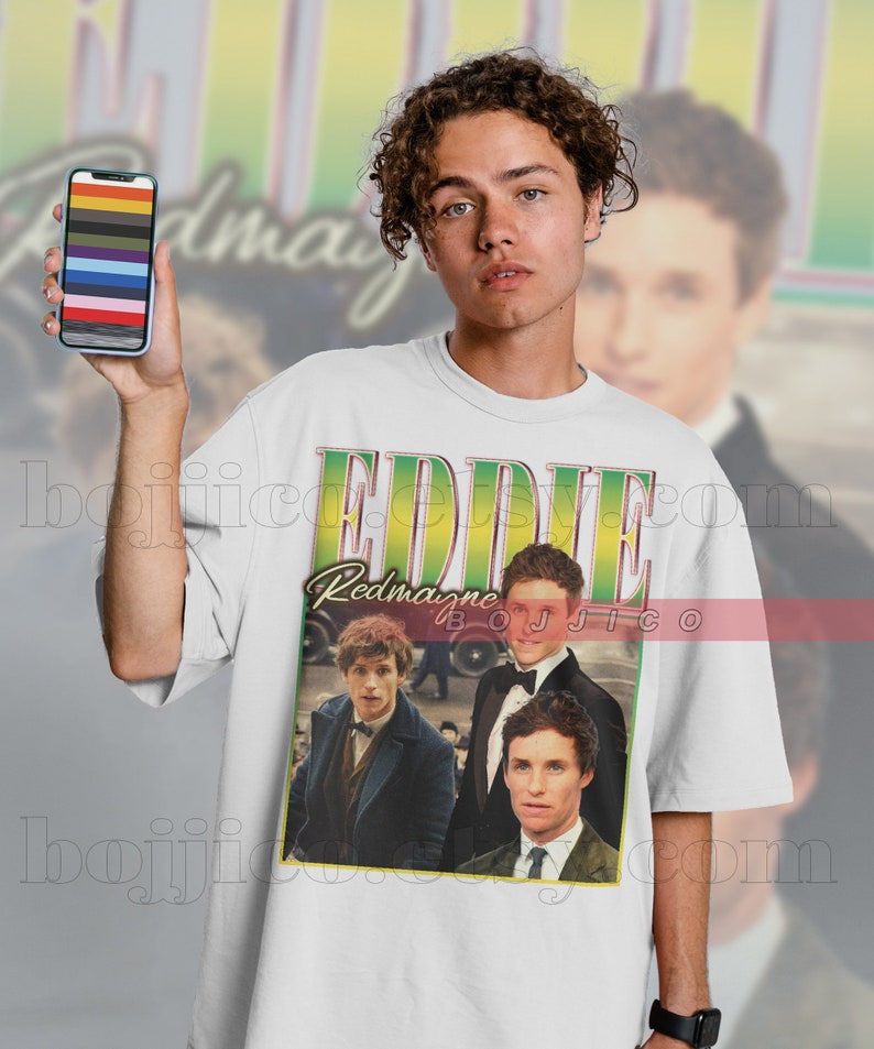 Eddie Redmayne Fan Tee - Vintage and Homage Redmayne Shirt - Image 3