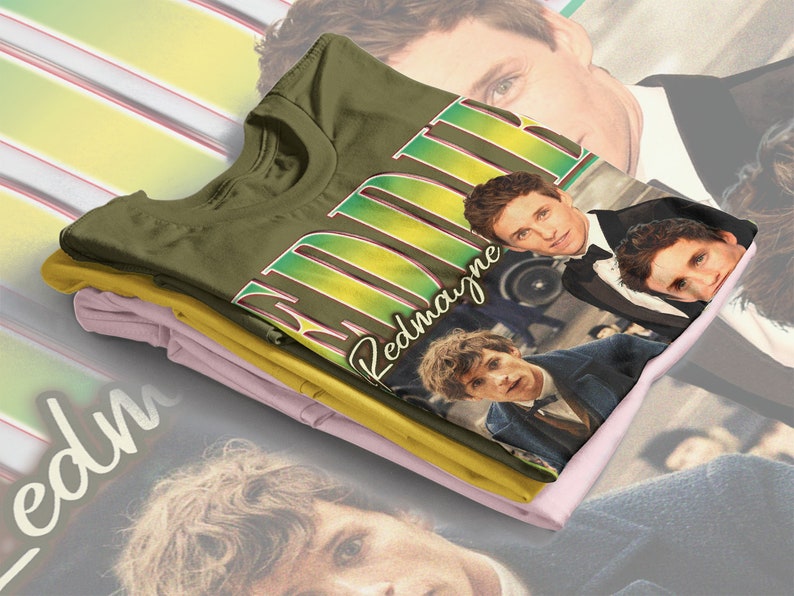 Eddie Redmayne Fan Tee - Vintage and Homage Redmayne Shirt - Image 4