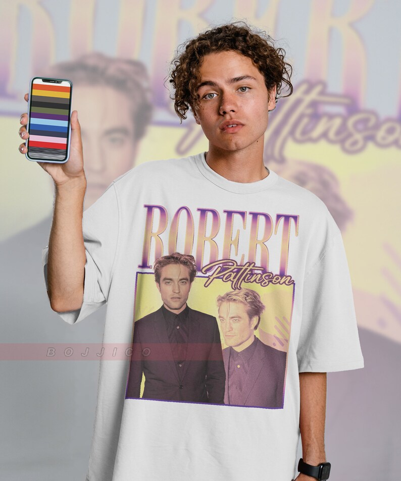 Edward Vintage Unisex Shirt - Robert Pattinson Tribute Tee for Movie Fans - Image 3