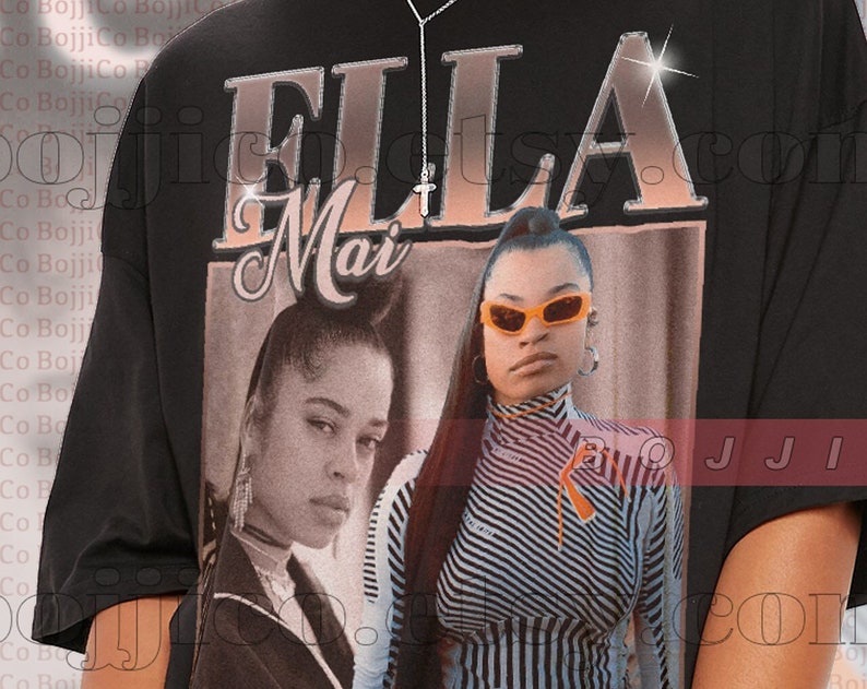 Ella Mai Rap Hiphop Tee - Trip, Boo'd Up, Naked Love Music Tribute Shirt - Image 2
