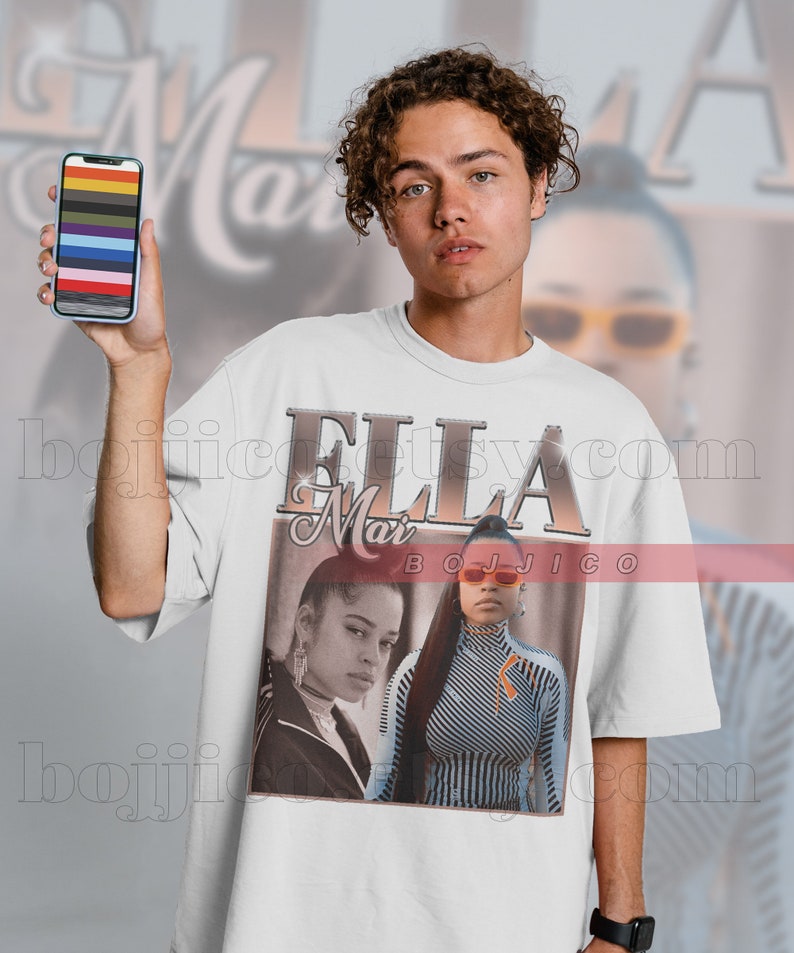 Ella Mai Rap Hiphop Tee - Trip, Boo'd Up, Naked Love Music Tribute Shirt - Image 3