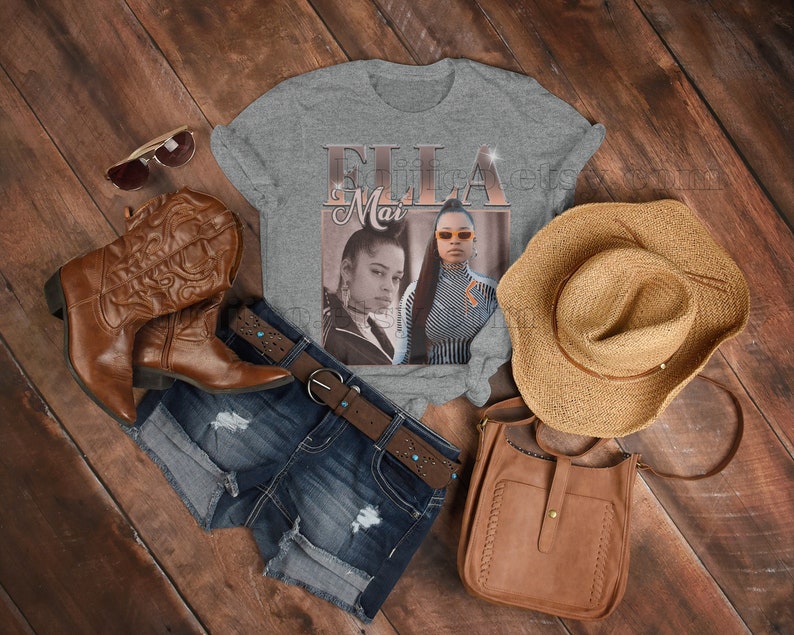 Ella Mai Rap Hiphop Tee - Trip, Boo'd Up, Naked Love Music Tribute Shirt - Image 4