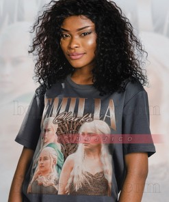 Emilia Clarke Khaleesi Dragon Tee - Vintage Homage of Euphemia Rose Shirt for Fans