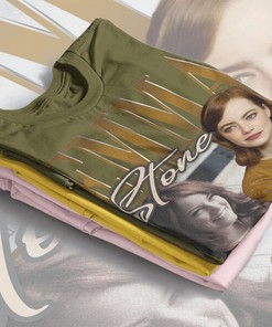 Emma Stone Mary Jane Tee - Homage, Vintage and Merch Gift for Fans