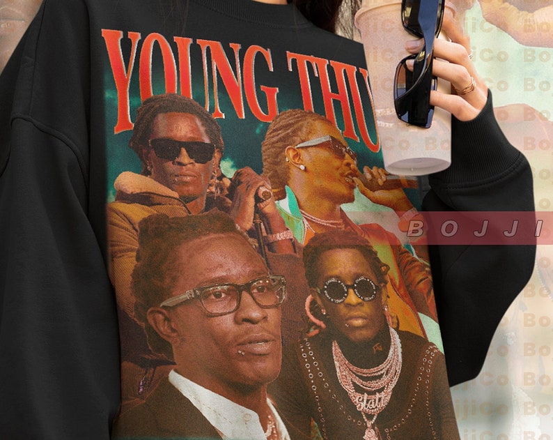 Essential Rapper Tee Shirt Graphic Sweatshirt - Young Thug Homage Sweater - Image 2
