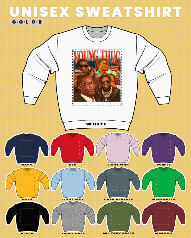 Essential Rapper Tee Shirt Graphic Sweatshirt - Young Thug Homage Sweater - Image 3
