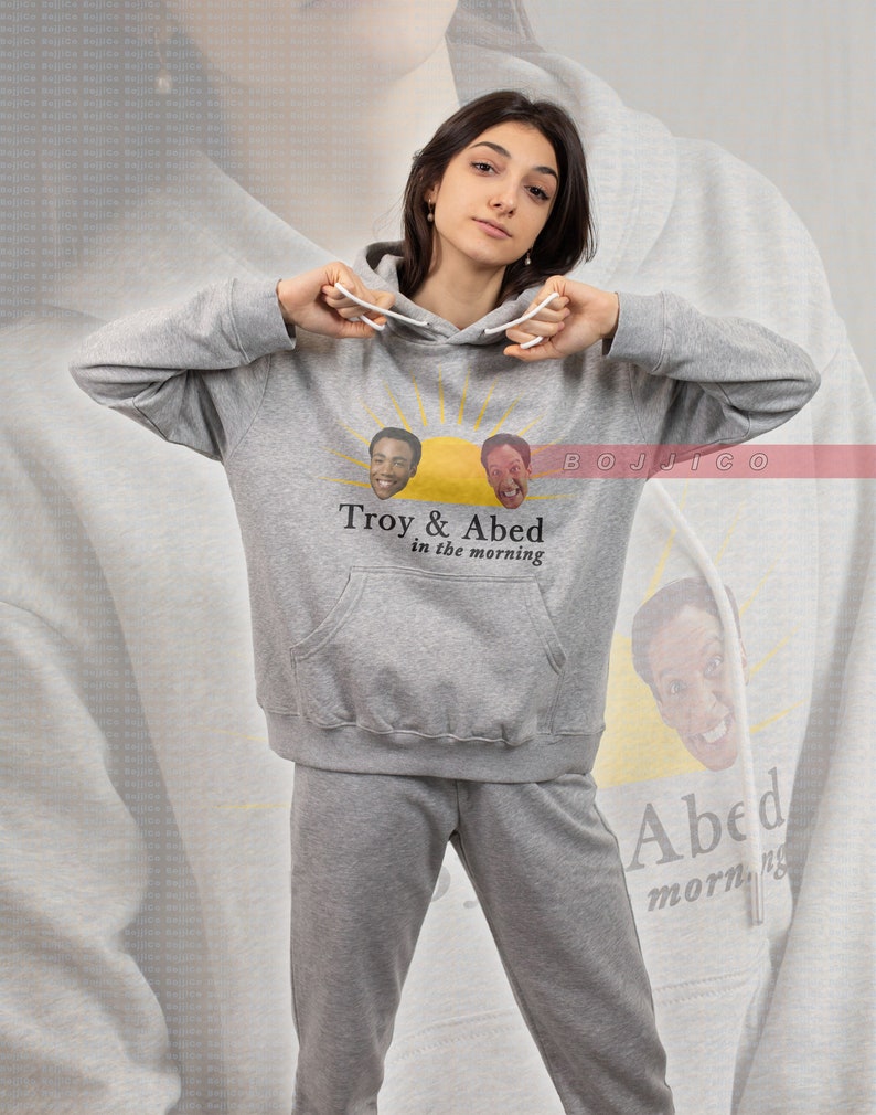 Fan Merch Troy and Abed In The Morning Sweatshirt - Community Tv Series Homage - Image 4