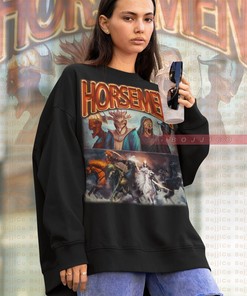 Four Horsemen Of Apocalypse Sweater - Vintage Tee for Fans