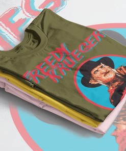 Freddy Krueger Halloween Tee - Vintage Nightmare and Horror Movie Shirt for Fans