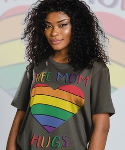 Free Mom Hugs LGBTQ Tee - Celebrate Your Support for the Movement with This Unisex Shirt