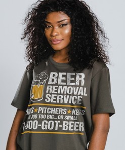 Funny Beer Removal Service Unisex Shirt - Perfect Gift for Beer Lovers